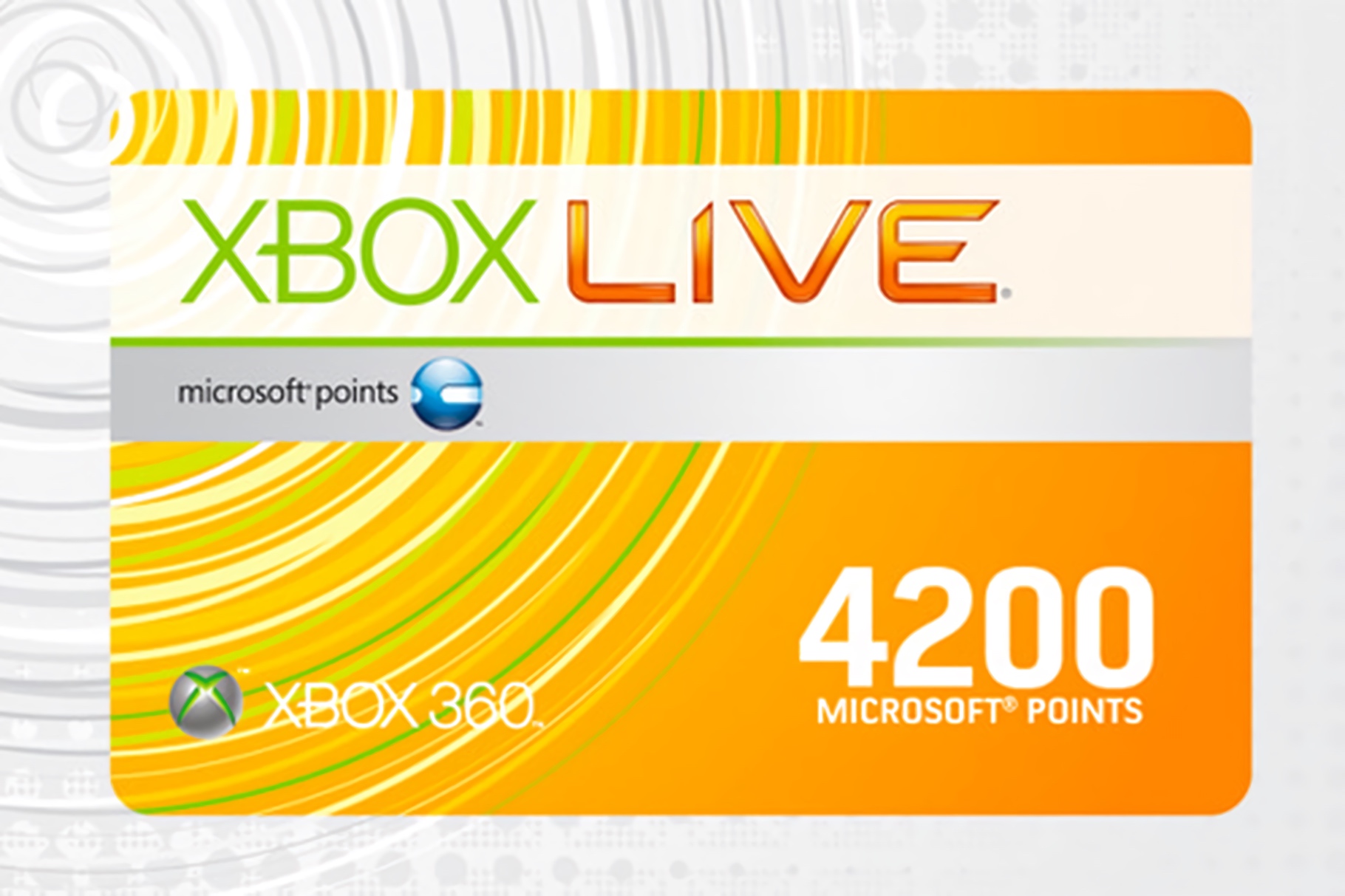 XBox Live Points/Microsoft Points Card (2012)